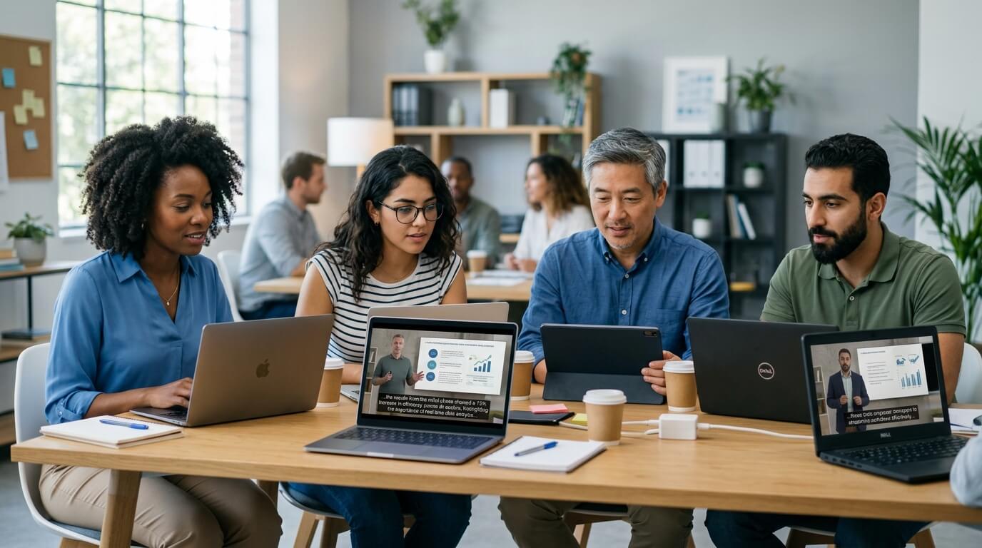video captions e- learning