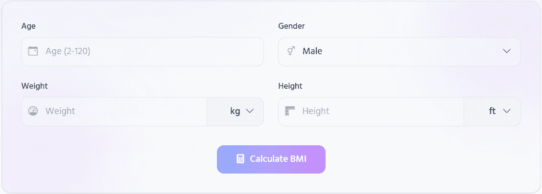 bmi calculator