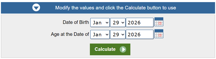 age calculator