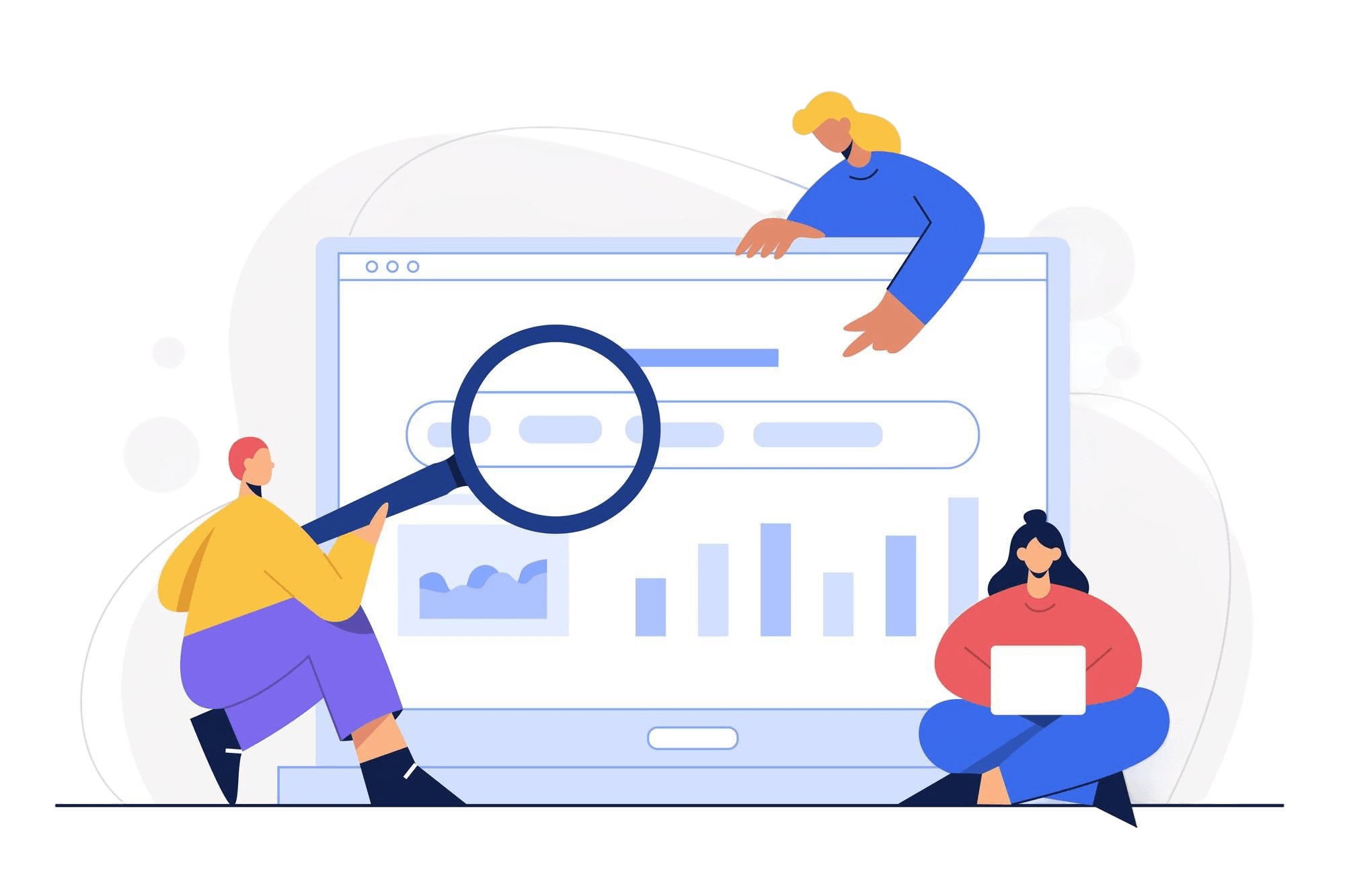 SEO Analysis Illustration
