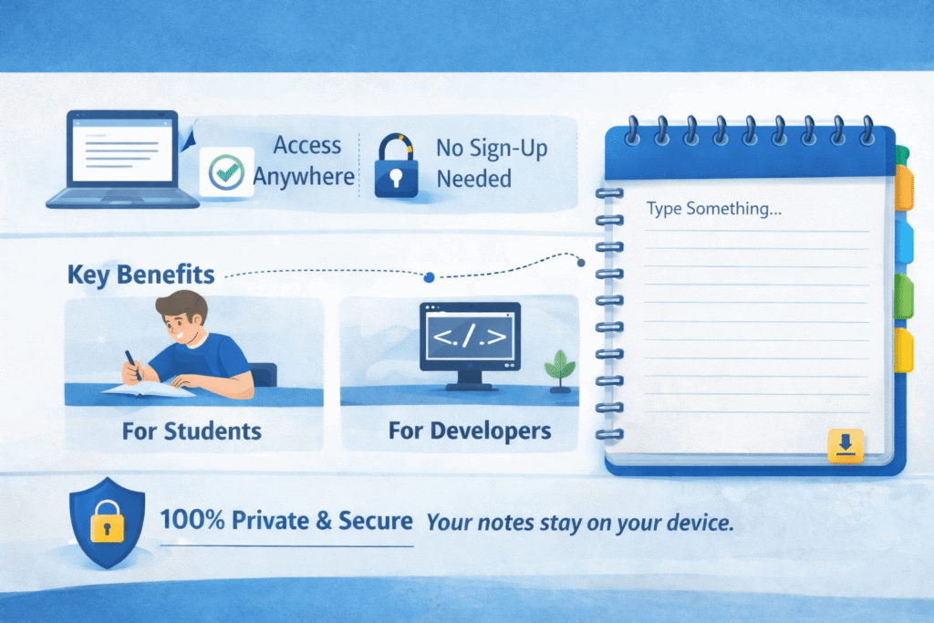 Fast, Free, and Secure Online Notepad
