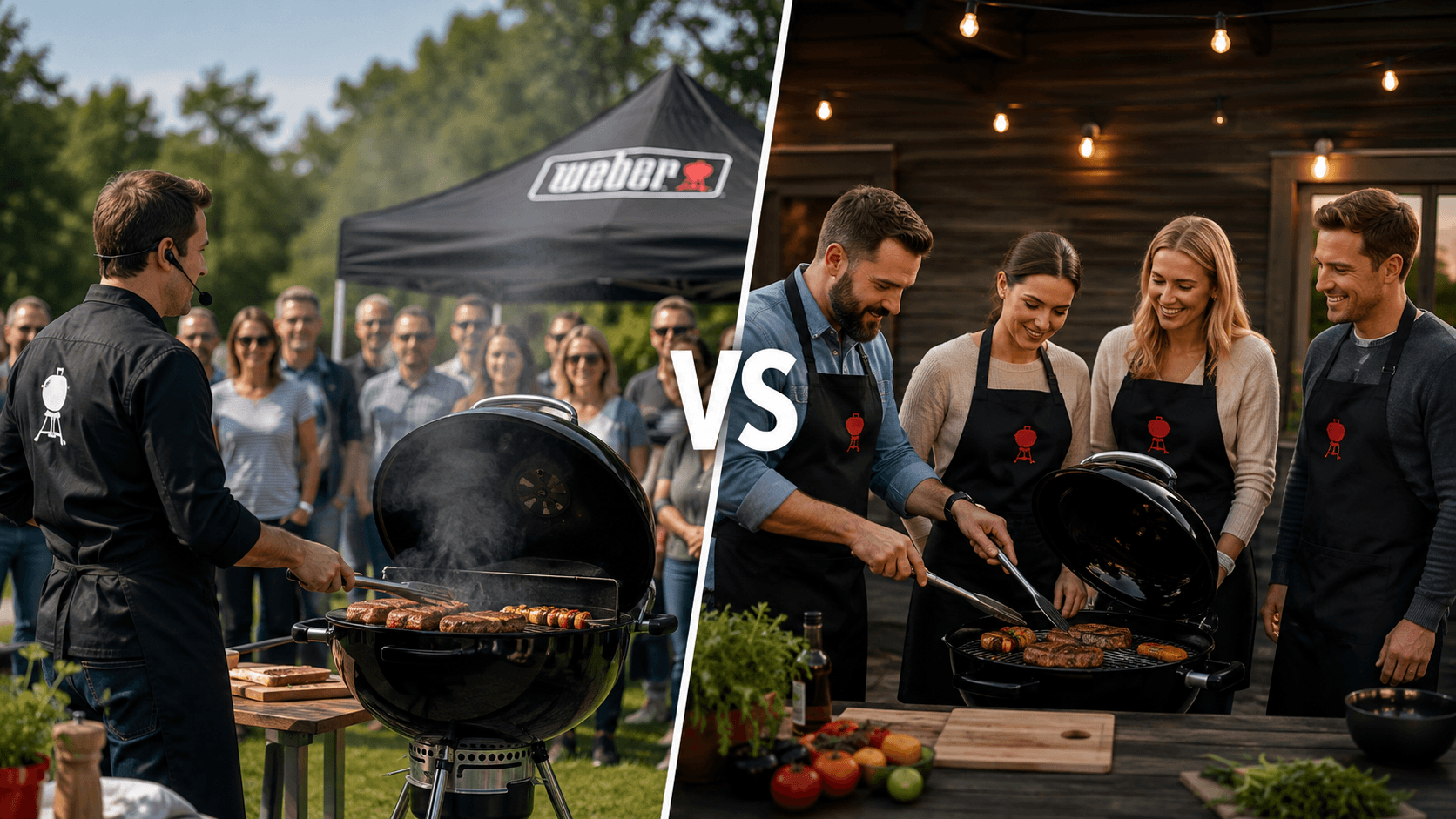 Weber Grillvorführung vs Weber Grill