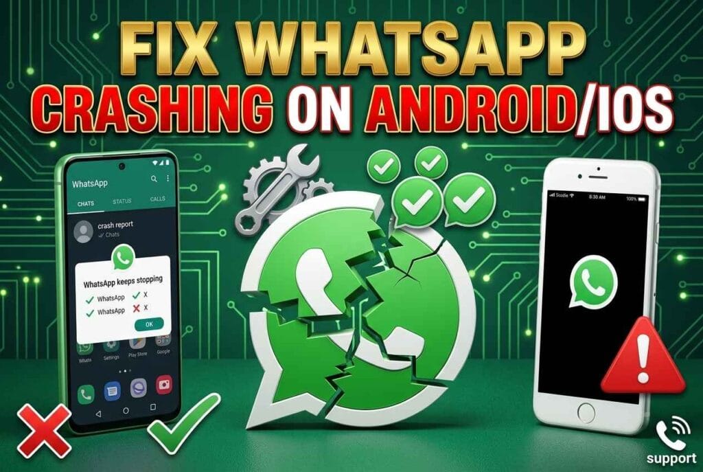 WhatsApp crashing fix