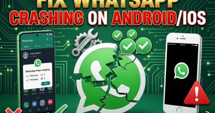 WhatsApp crashing error fix Android iOS