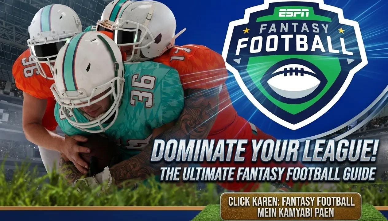 ESPN fantasy football lineup screen on a phone during an NFL Sunday
