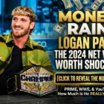 Logan Paul net worth infographic showing Prime, WWE and YouTube income