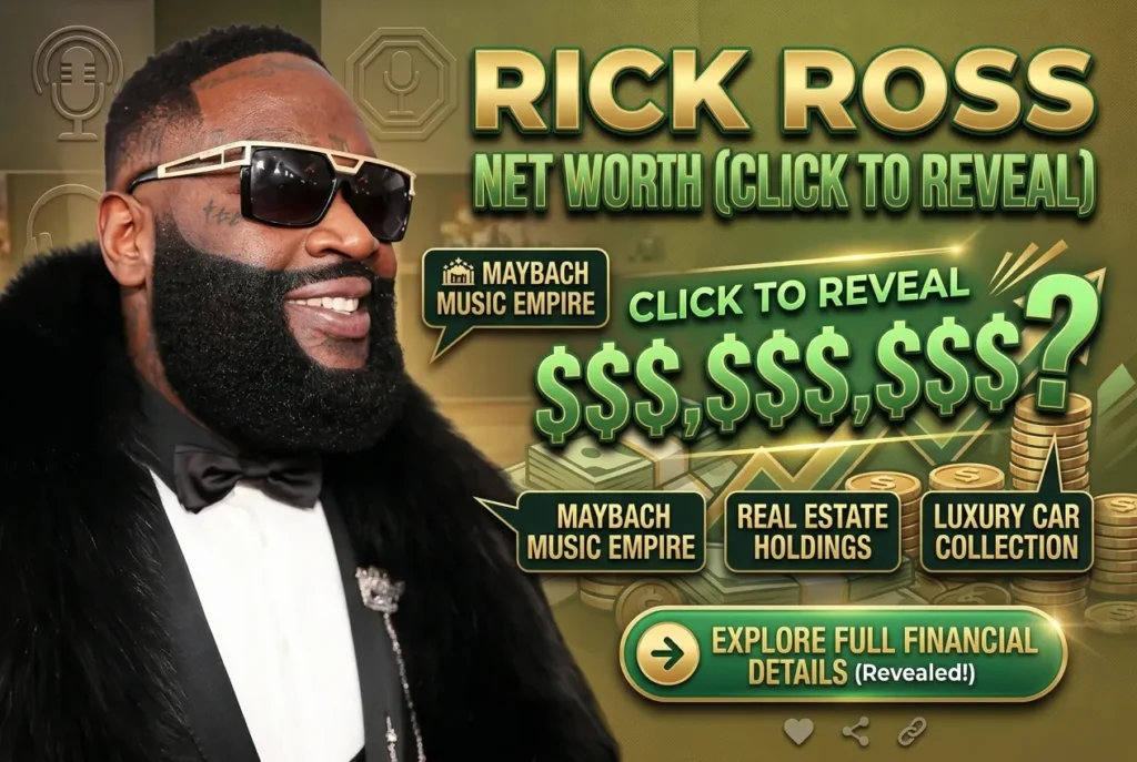 Rapper Rick Ross on stage, illustrating Rick Ross net worth
